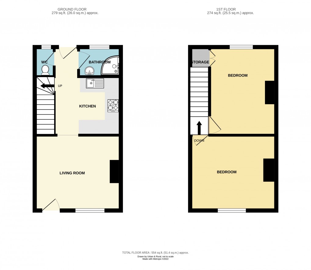 Floorplan for Toddington, Bedfordshire