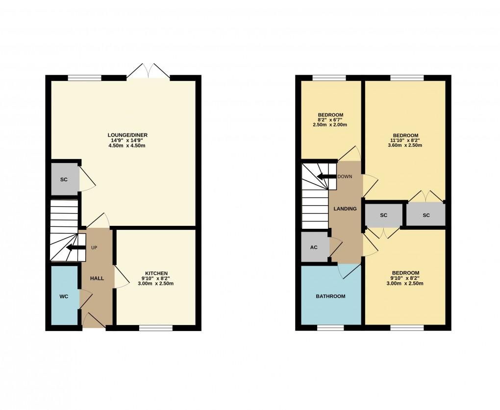 Floorplan for Ampthill, Bedfordshire