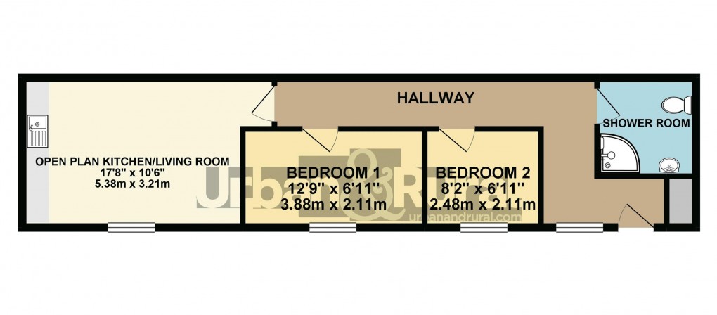 Floorplan for Ampthill, Bedfordshire