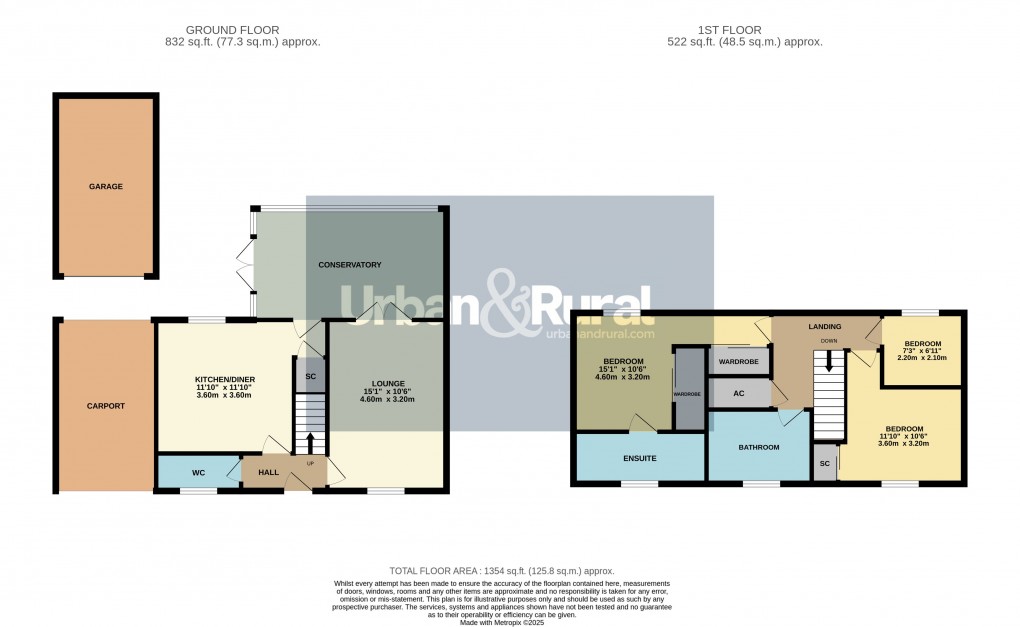 Floorplan for Ampthill, Bedfordshire