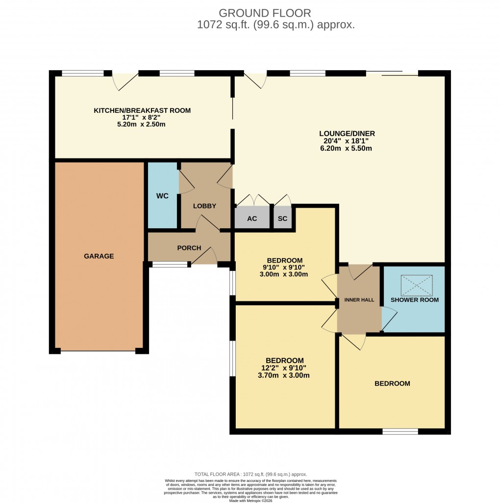 Floorplan for Houghton Conquest, Bedfordshire