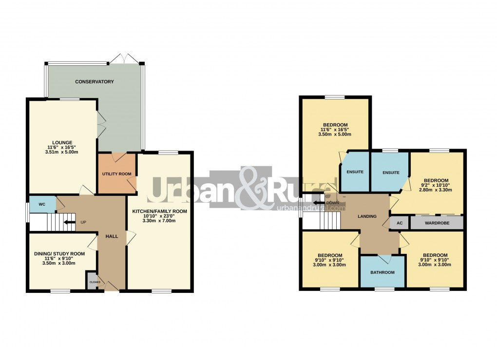 Floorplan for Ampthill, Bedfordshire
