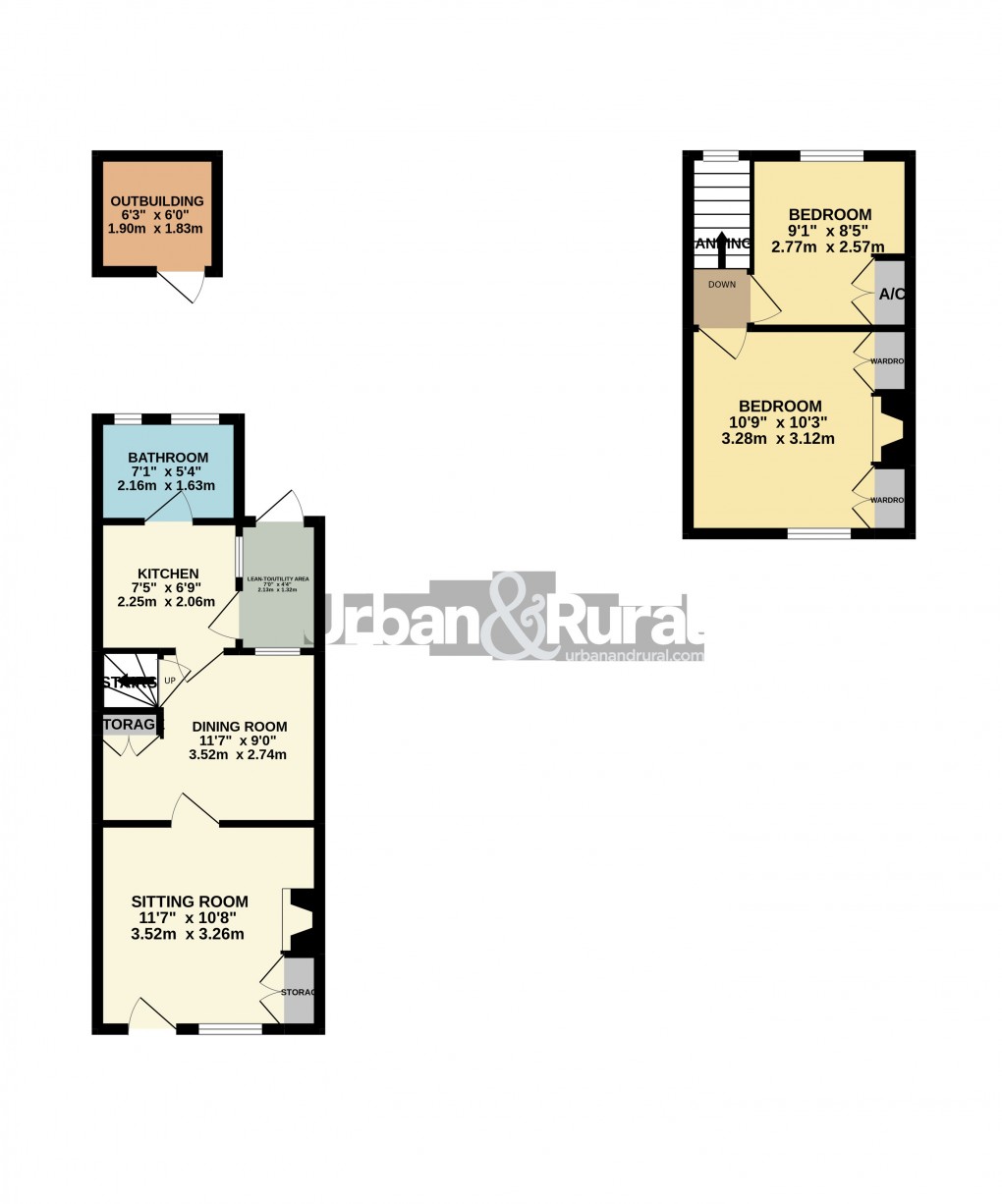Floorplan for Clophill, Bedfordshire