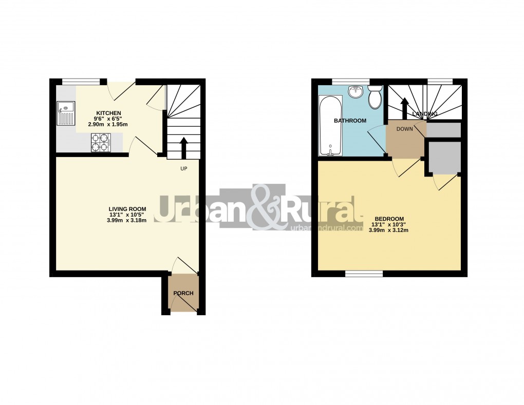 Floorplan for Ampthill, Bedfordshire