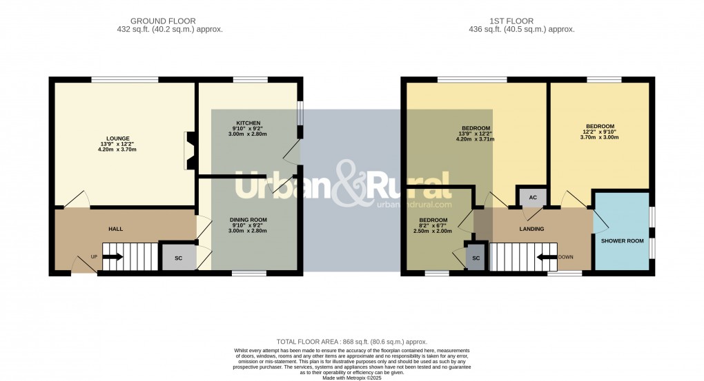 Floorplan for Barton-le-Clay, Bedfordshire