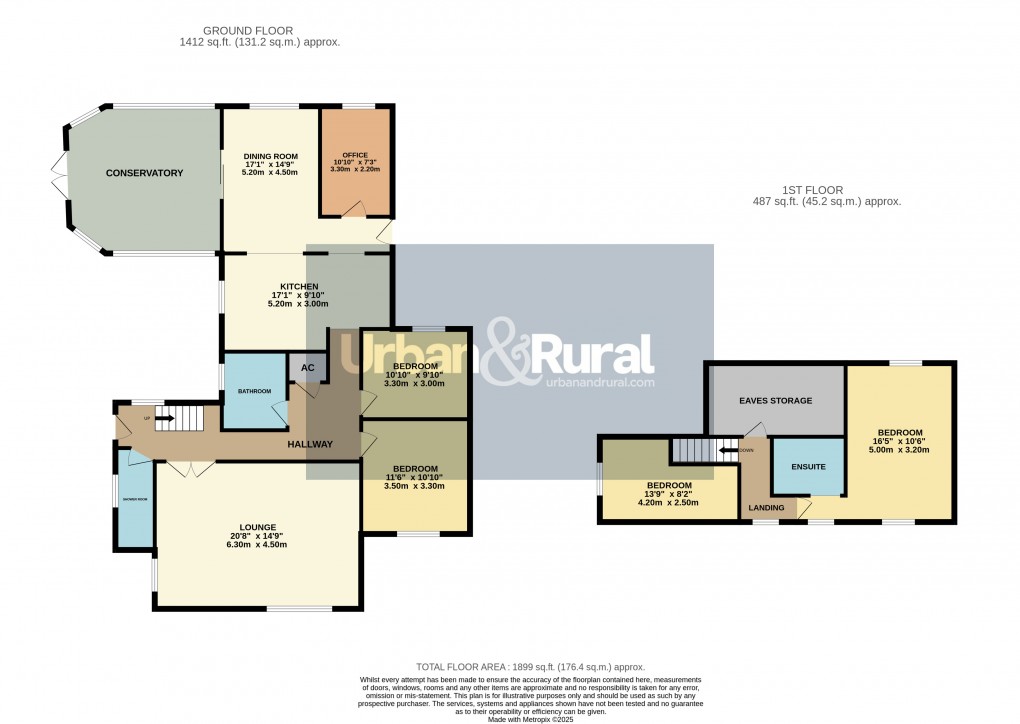 Floorplan for Houghton Conquest, Bedfordshire