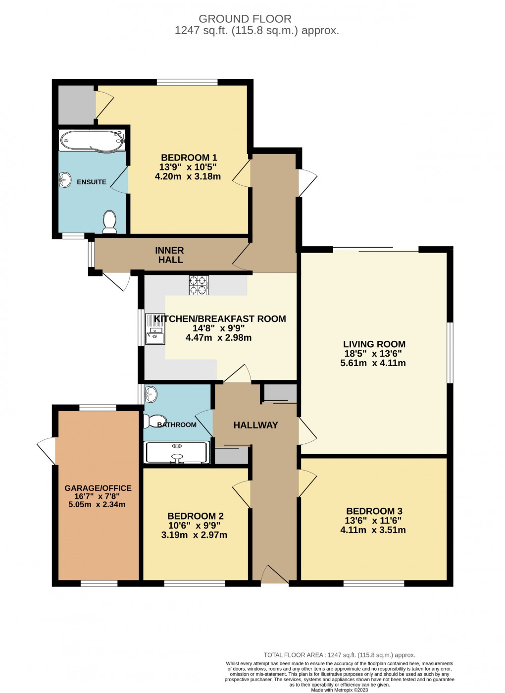 Floorplan for Ampthill, Bedfordshire
