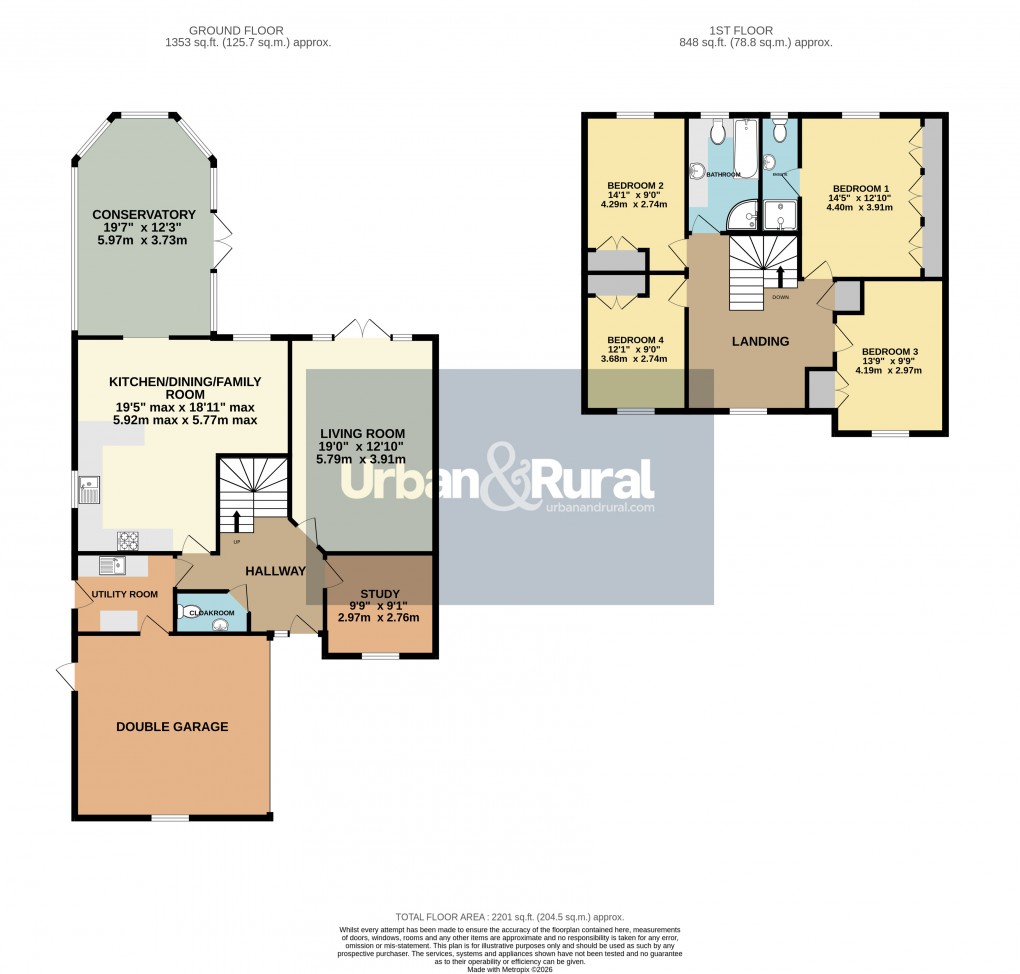 Floorplan for Westoning, Bedfordshire