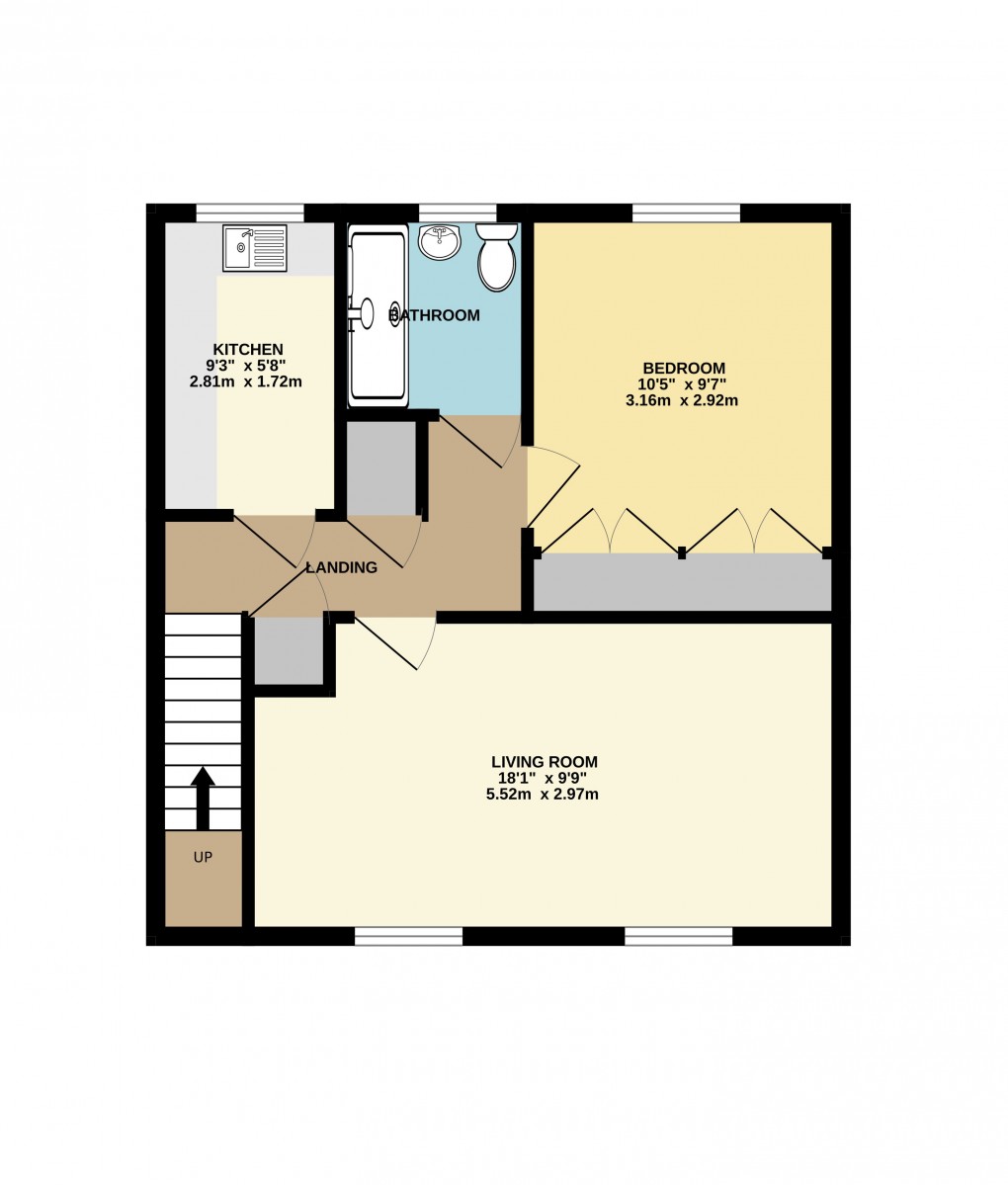 Floorplan for Ampthill, Bedfordshire