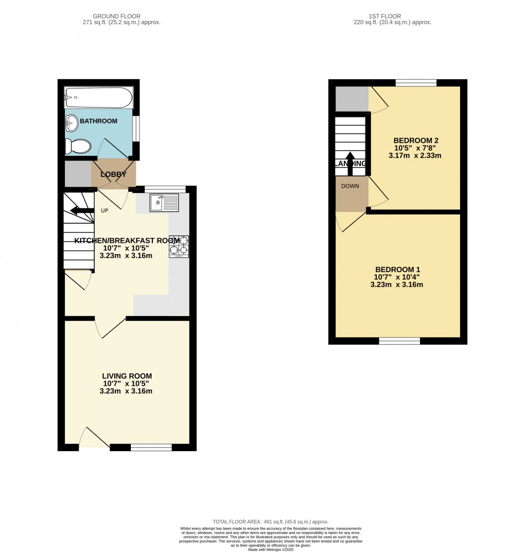 Floorplan for Toddington, Bedfordshire