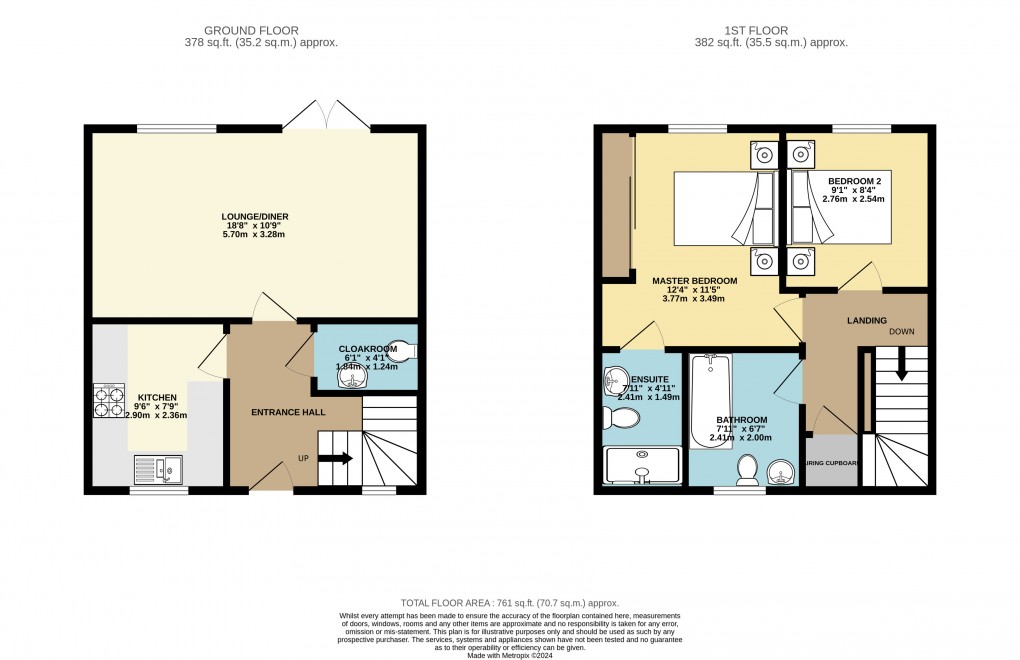 Floorplan for Castlethorpe, Milton Keynes, Buckinghamshire