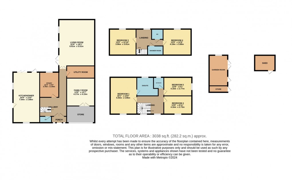 Floorplan for Sundon, Bedfordshire