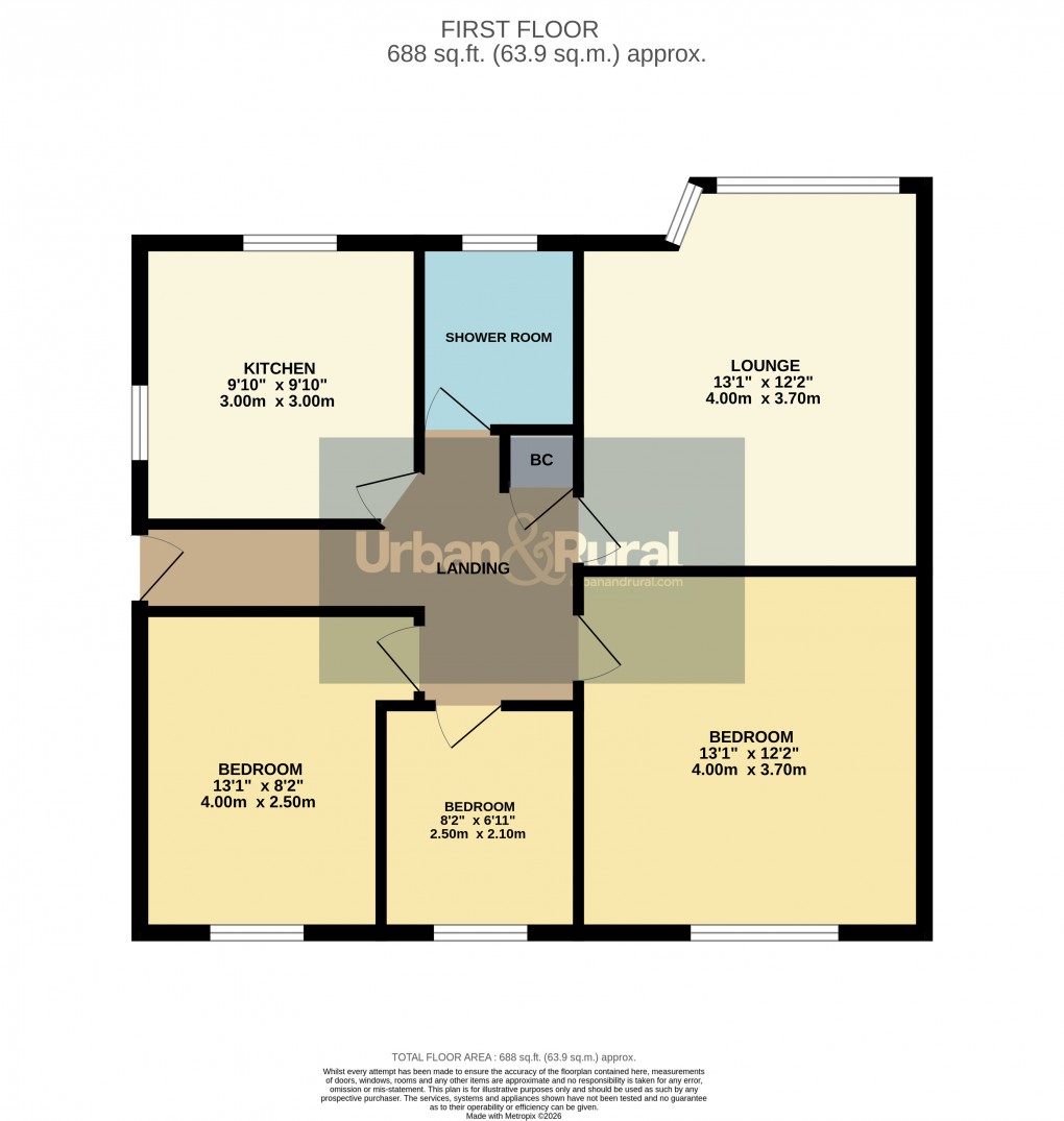 Floorplan for Toddington, Bedfordshire