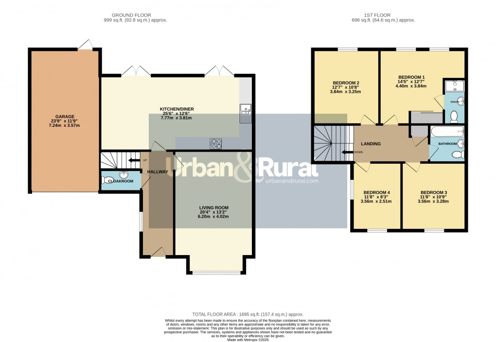 Floorplan for Wilstead, Bedfordshire