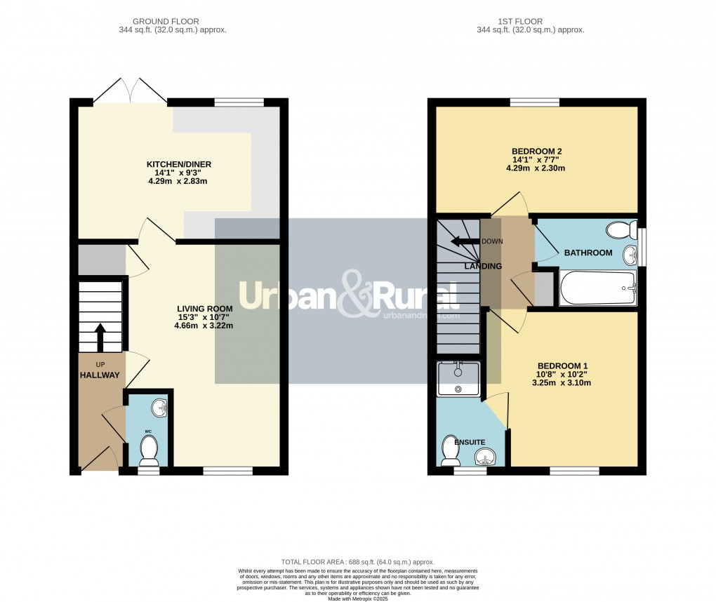 Floorplan for Stewartby, Bedfordshire