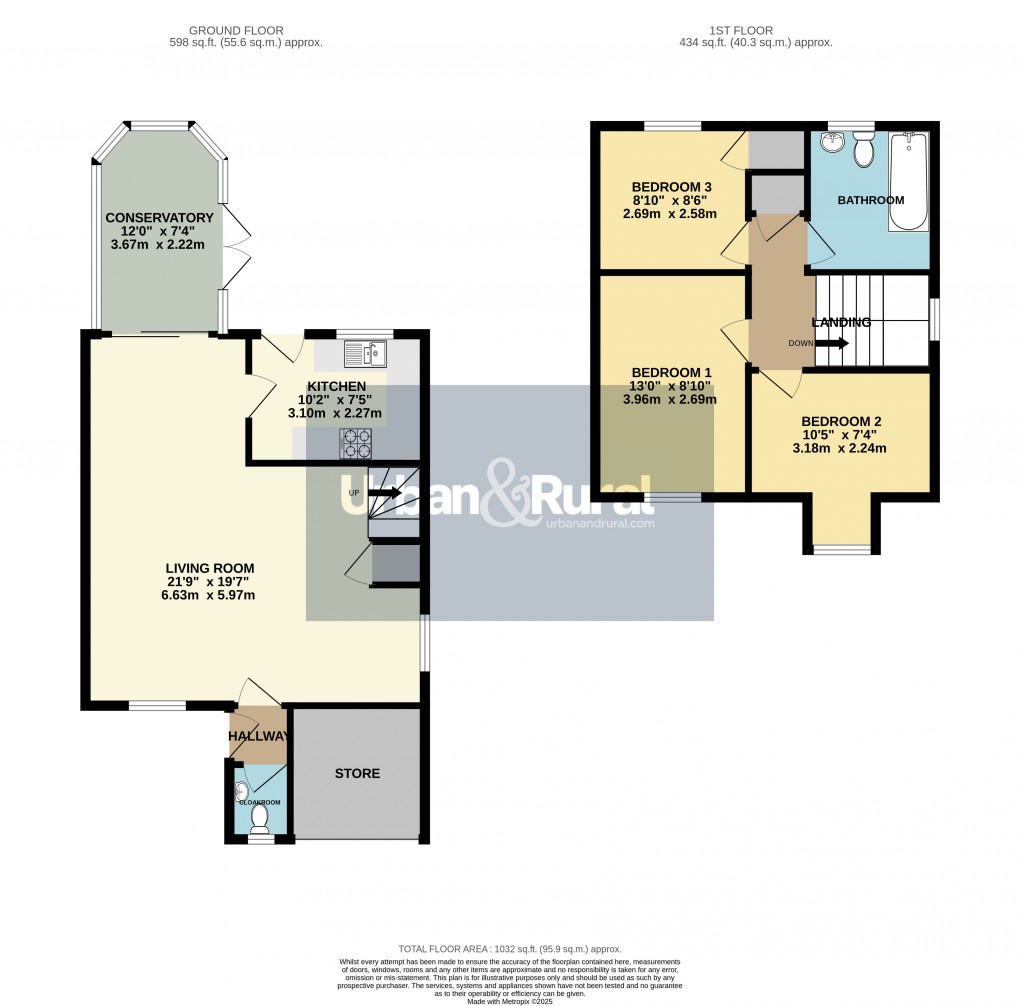 Floorplan for Ampthill, Bedfordshire