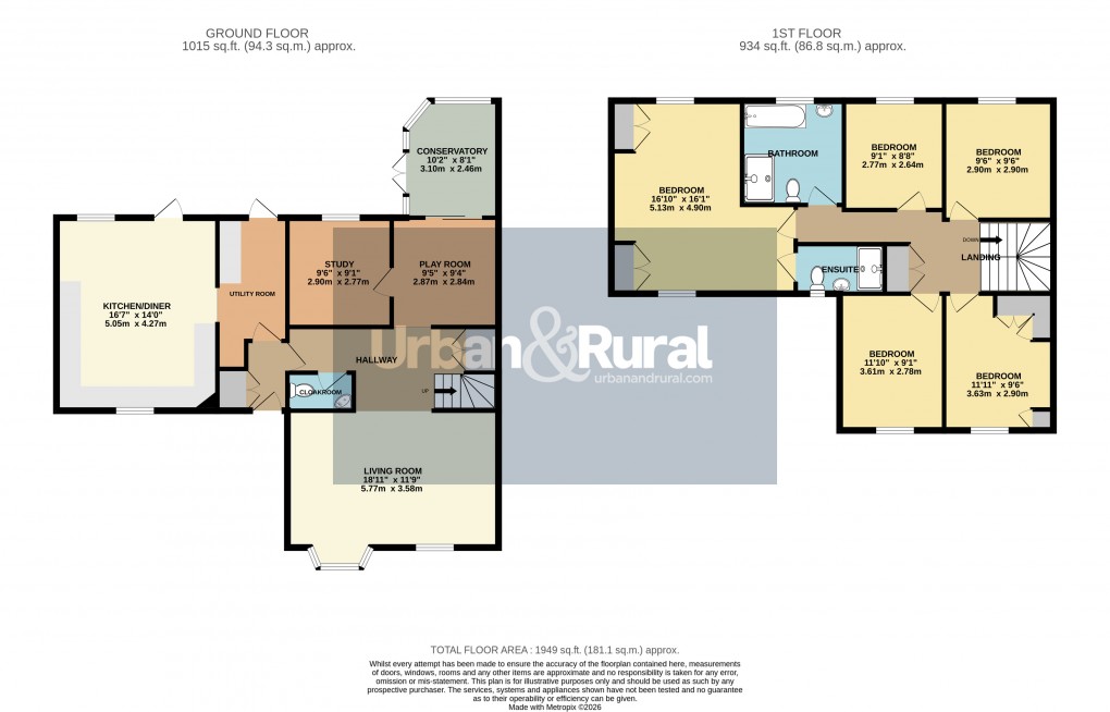 Floorplan for Maulden, Bedfordshire