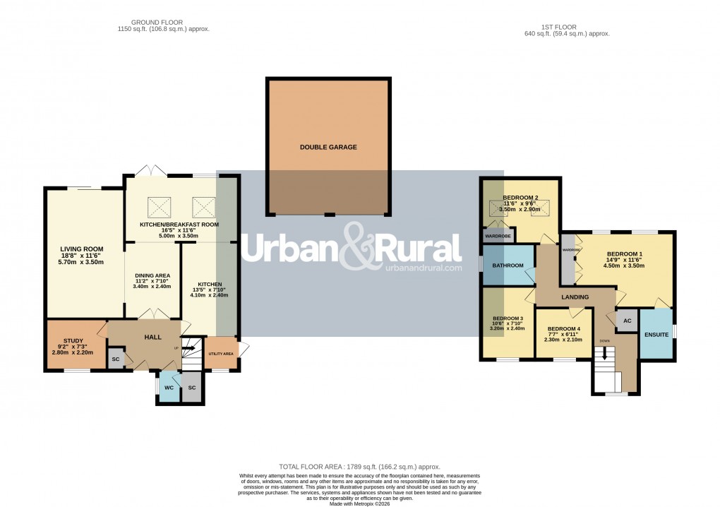 Floorplan for Ampthill, Bedfordshire