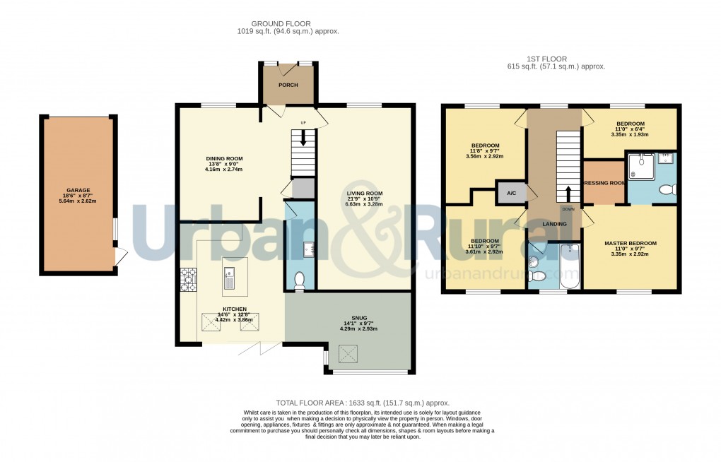 Floorplan for Silsoe, Bedfordshire