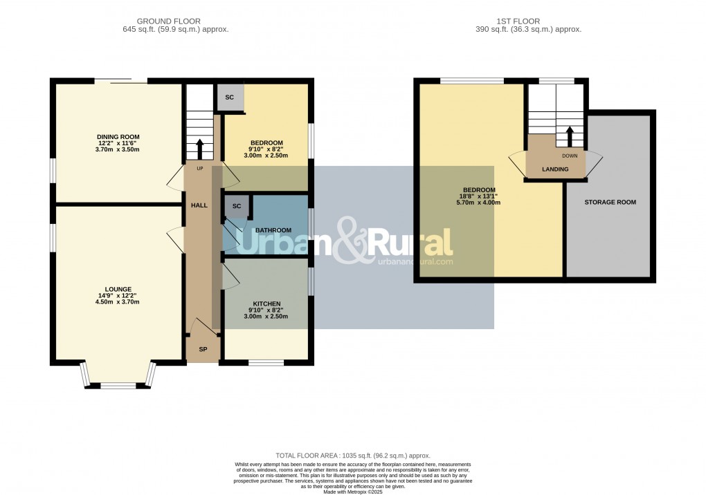 Floorplan for Wilstead, Bedfordshire