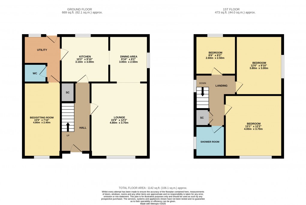 Floorplan for Ampthill, Bedfordshire