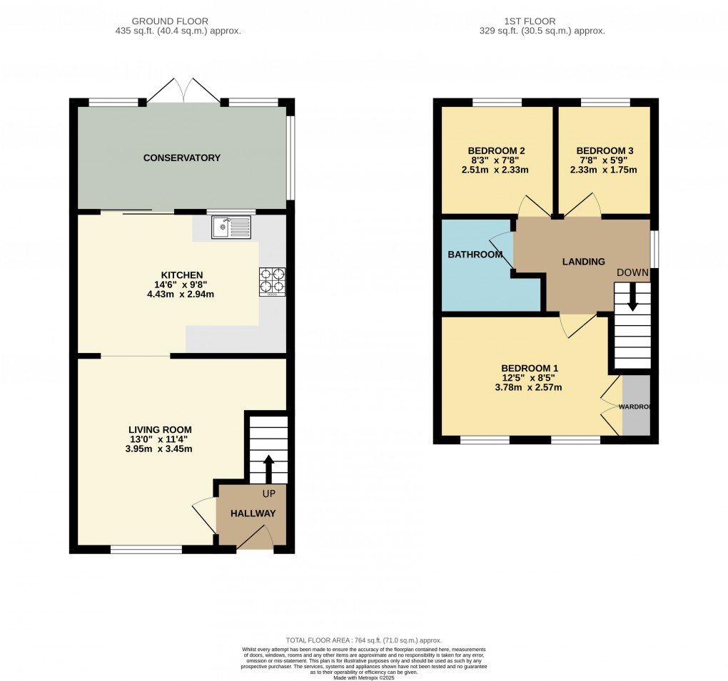 Floorplan for Ampthill, Bedfordshire