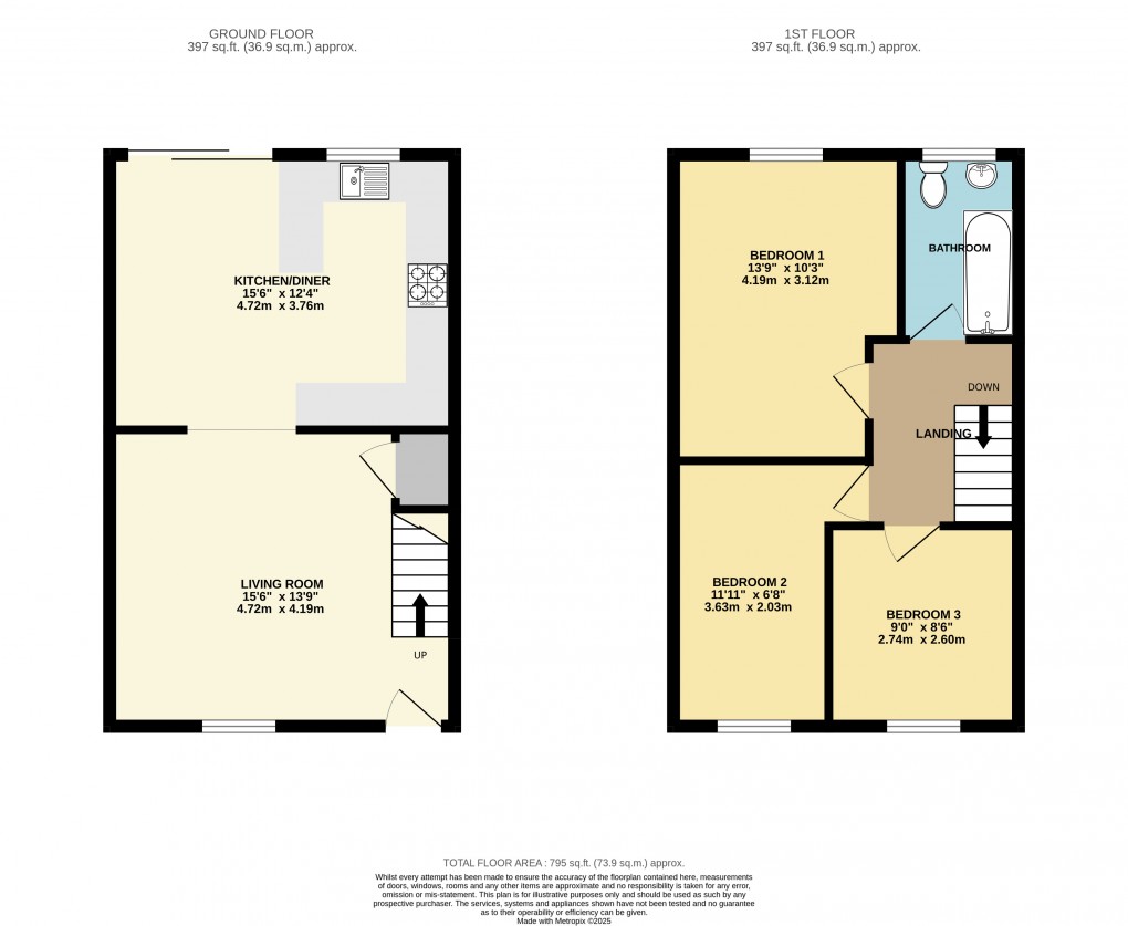 Floorplan for Flitwick, Bedfordshire