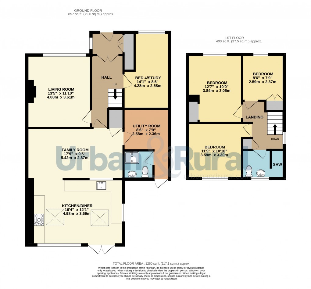 Floorplan for Barton-le-Clay, Bedfordshire