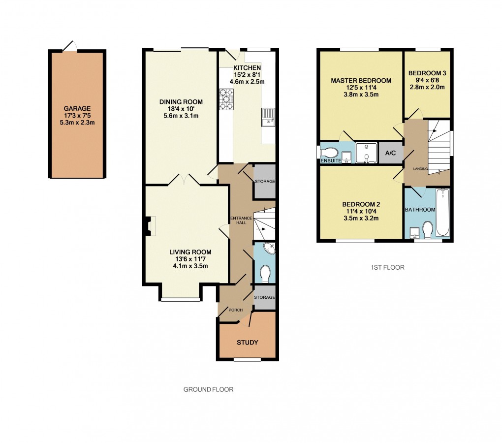 Floorplan for Maulden, Bedfordshire