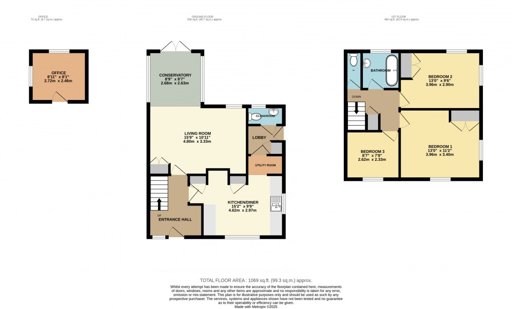 Floorplan for Ampthill, Bedfordshire