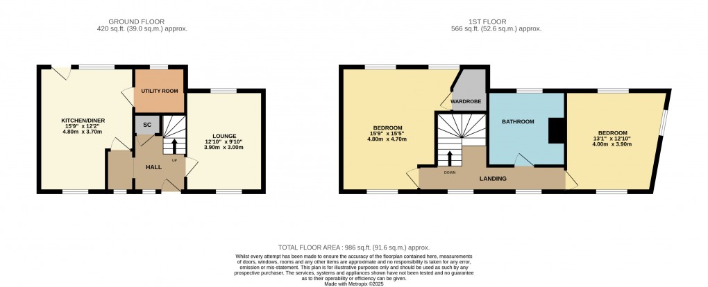 Floorplan for Ampthill, Bedfordshire
