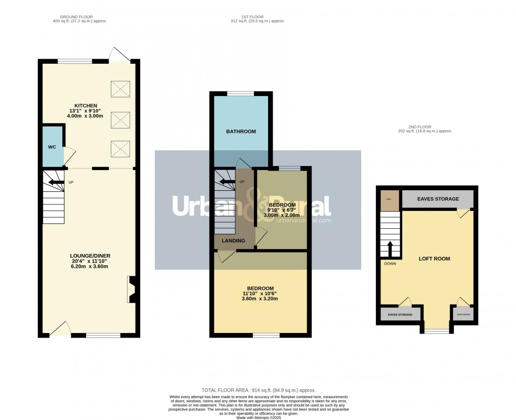 Floorplan for Ampthill, Bedfordshire