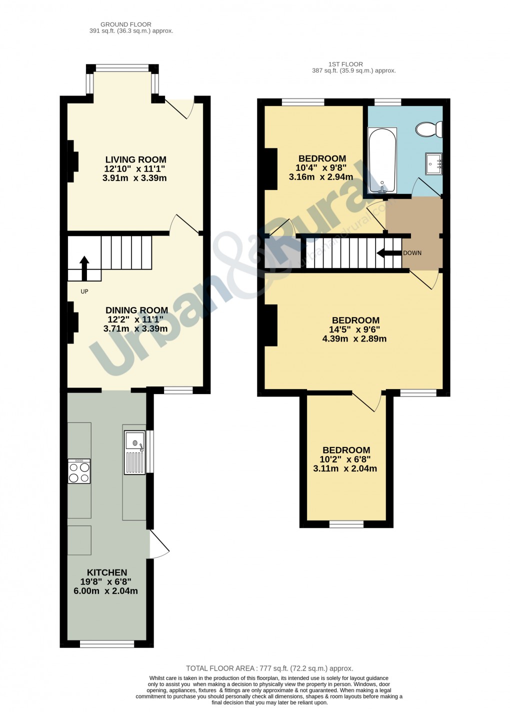 Floorplan for Flitwick, Bedfordshire