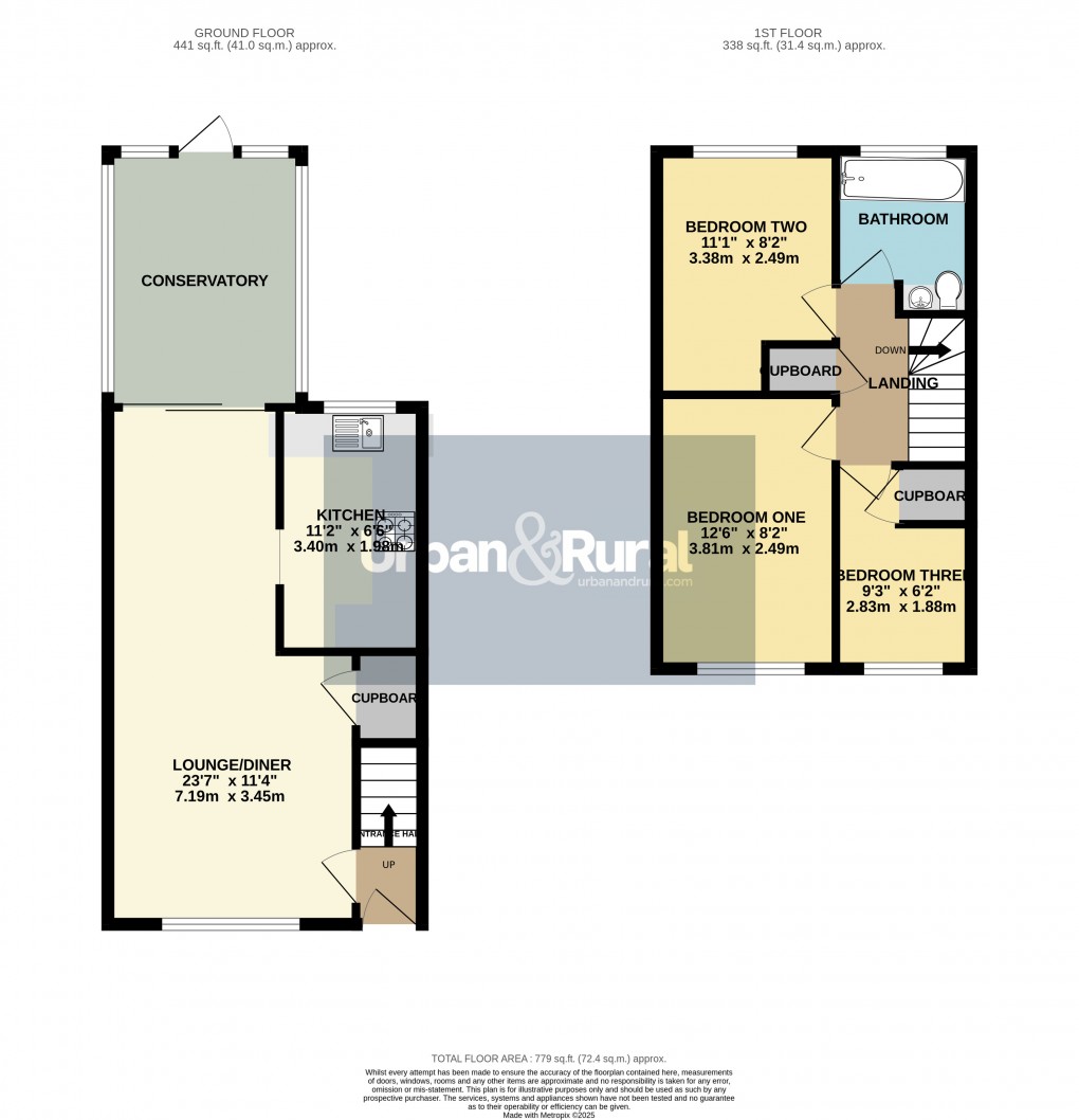 Floorplan for Flitwick, Bedfordshire