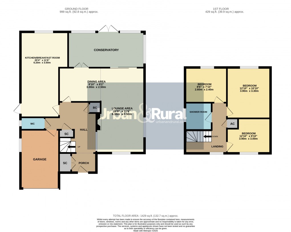 Floorplan for Ampthill, Bedfordshire