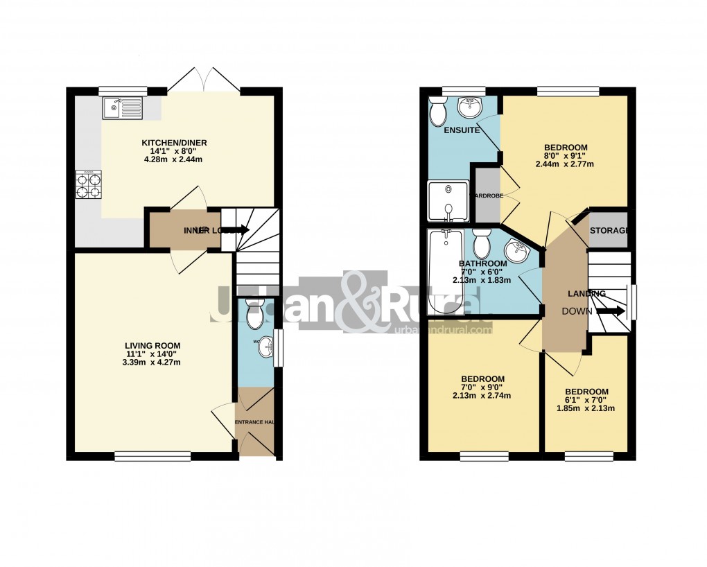 Floorplan for Stewartby, Bedfordshire