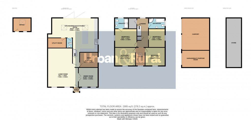 Floorplan for Wilstead, Bedfordshire