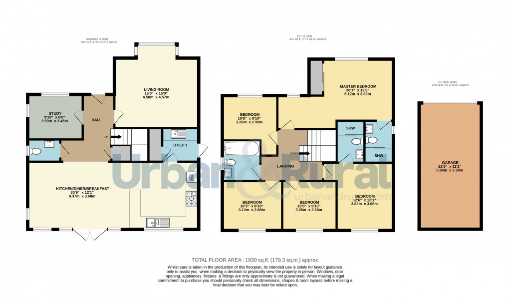 Floorplan for Flitwick, Bedfordshire