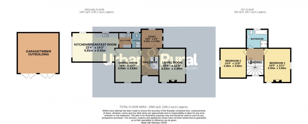 Floorplan for Potsgrove, Bedfordshire