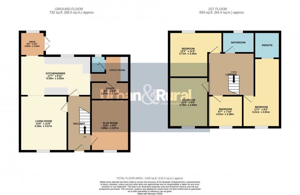 Floorplan for Barton-le-Clay, Bedfordshire