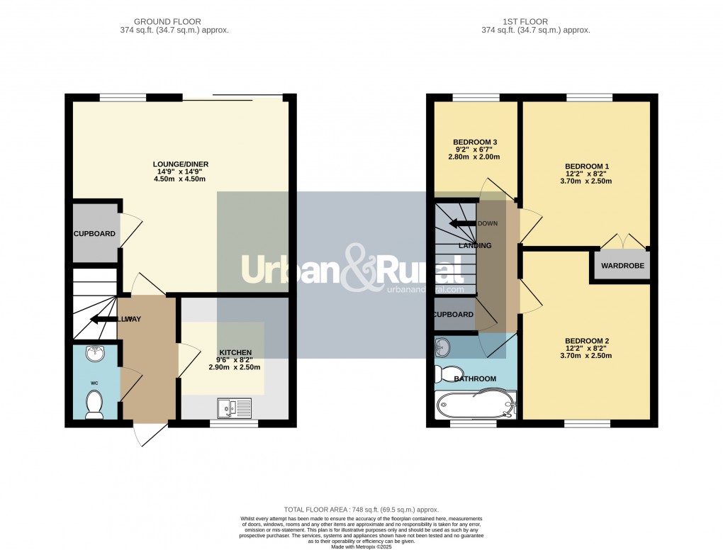 Floorplan for Ampthill, Bedfordshire