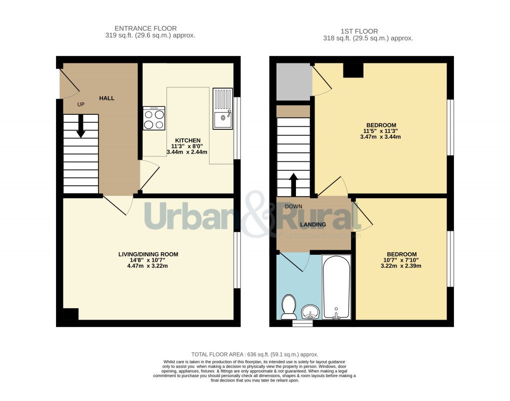 Floorplan for Ampthill, Bedfordshire