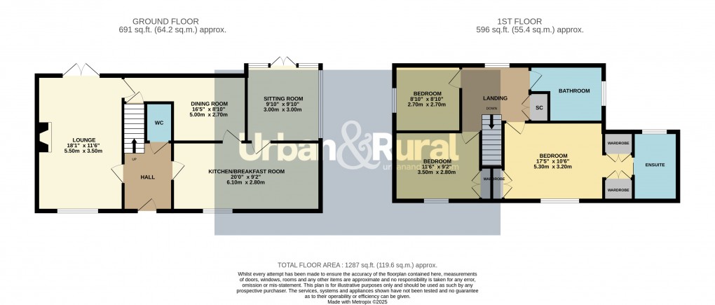 Floorplan for Clophill, Bedfordshire