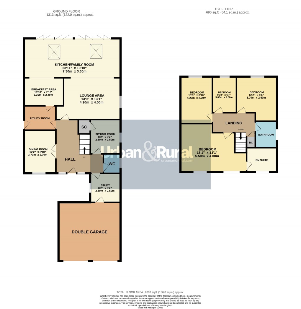 Floorplan for Ampthill, Bedfordshire