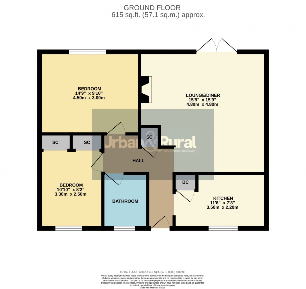 Floorplan for Ampthill, Bedfordshire