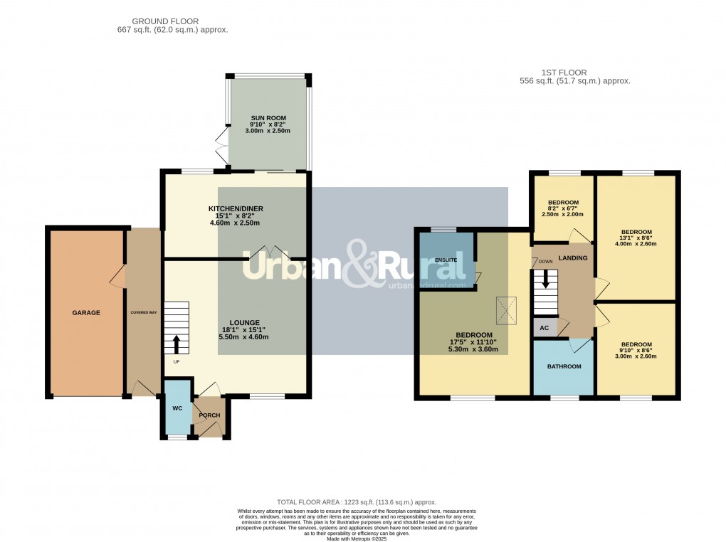 Floorplan for Marston Moretaine, Bedfordshire