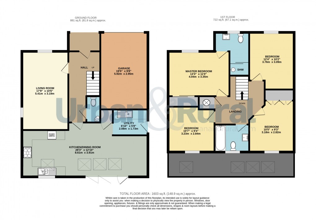 Floorplan for Houghton Conquest, Bedfordshire