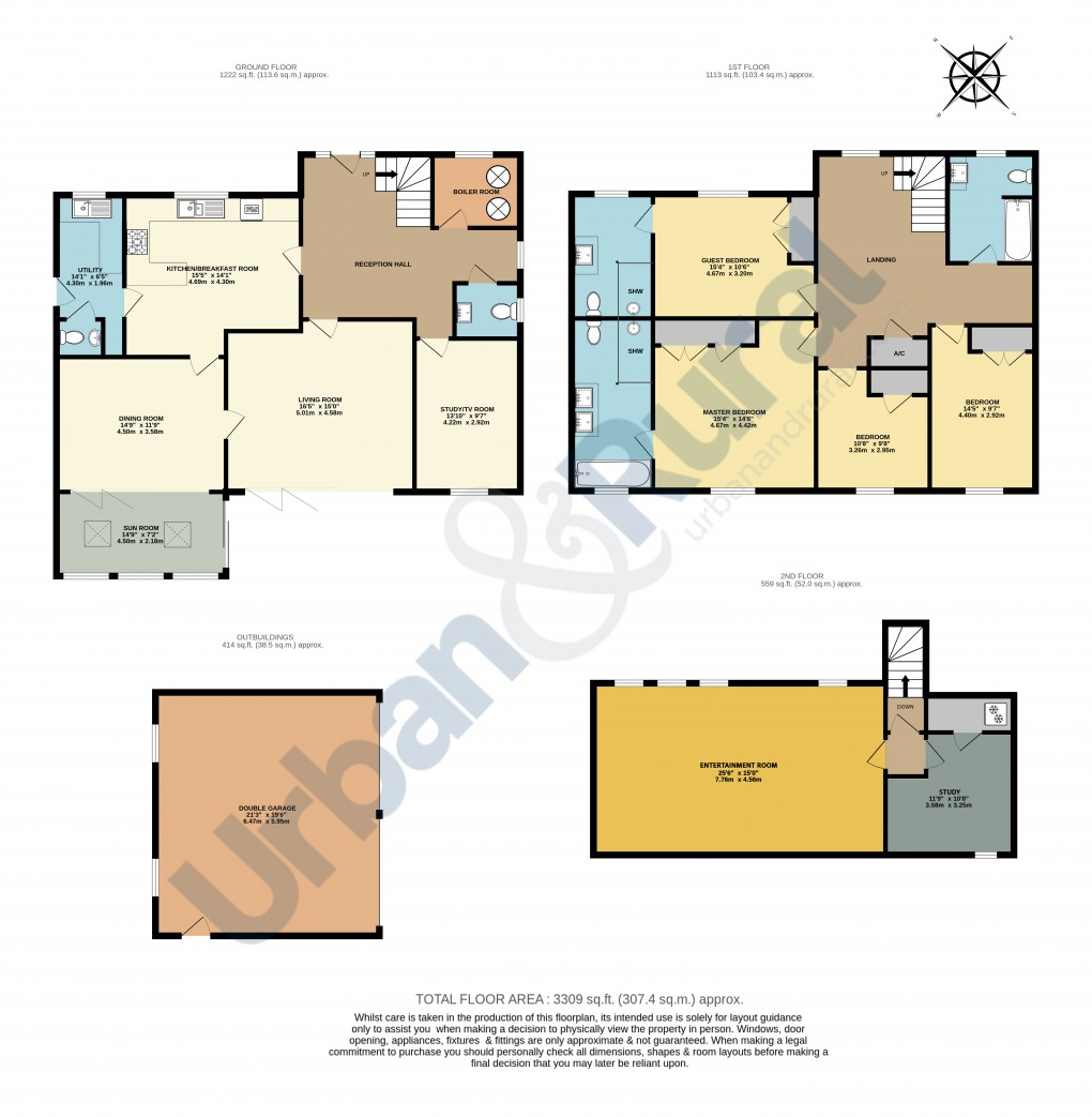Floorplan for Houghton Conquest, Bedfordshire