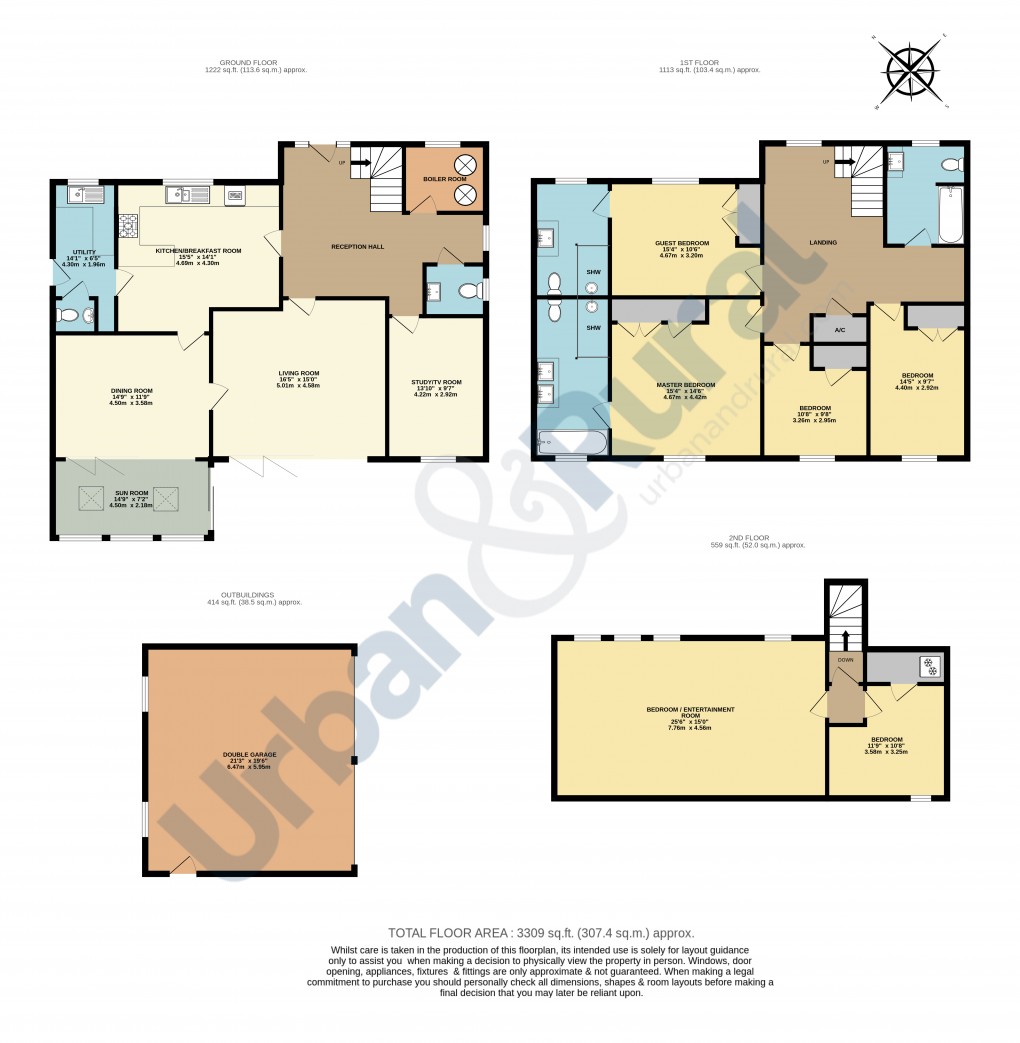Floorplan for Houghton Conquest, Bedfordshire