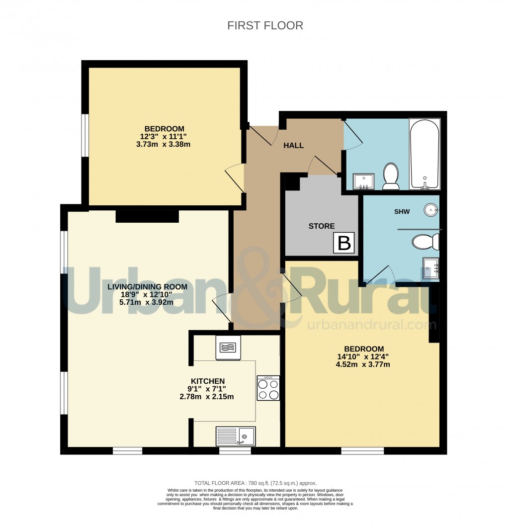 Floorplan for Silsoe, Bedfordshire